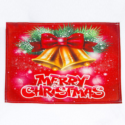 

Tailored Bowl Fork Placemat Mat Decoration Home Party Christmas Burlap Dining Table