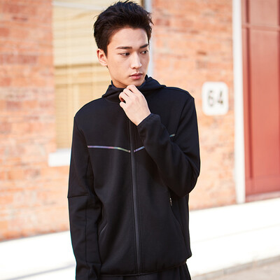 

Hongxing Erke mens sports sweater cardigan fashion casual comfortable zipper sportswear shirt 51821314035 3XL