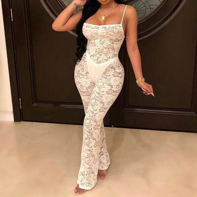 

Women Ladies Clubwear Lace Playsuit Bodycon Party Jumpsuit Romper Trousers