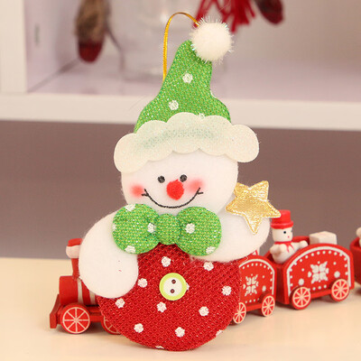 

〖Follure〗Christmas Ornaments Gift Santa Claus Snowman Reindeer Toy Doll Hang Decorations
