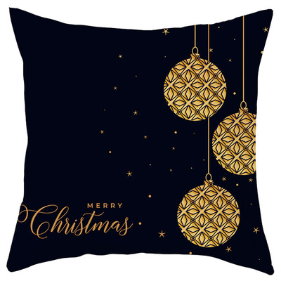 

Tailored Merry Christmas Short Plush Pillowcase Sofa Pad Set Home Decoration 18x18 Inch