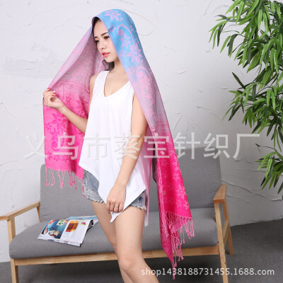 

Autumn&winter new colorful flowers national wind scarf ladies air conditioning shawl multi-use Lijiang Fengbo Simia scarf