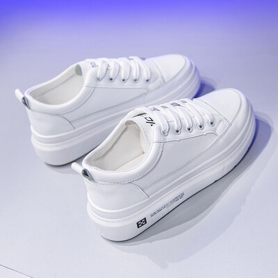 

Small white tide shoes womens shoes 2019 summer new autumn shoes Korean version of the wild trend thick-soled white shoes students increase shoes