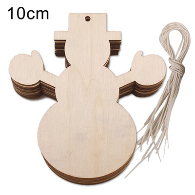 

〖Follure〗10pcs Wooden Pendant Christmas Decorations Childrens Home Decoration Gifts