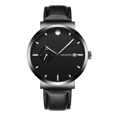 

Black Creative Watches Men 2018 Top Brand Luxury Mens Quartz Watch Steel Mesh Date Stopwatch Clock Male relogio masculino saati