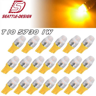 

20x Amber Yellow T10 5730 LED Dome Map Interior Light Bulbs W5W 158 168 192 194
