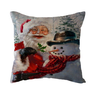 

〖Follure〗Christmas Home Decoration Office Sofa Geometric Design Cushion Square Pillow Pil