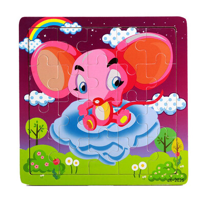 

Gotoamei Wooden Puzzle Educational Developmental Baby Kids Training Toy