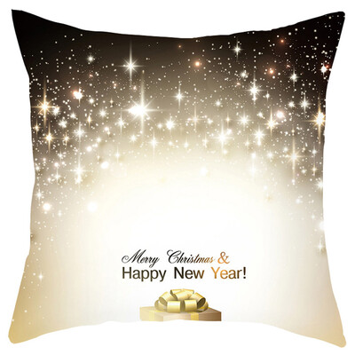 

Tailored Merry Christmas Short Plush Pillowcase Sofa Pad Set Home Decoration 18x18 Inch