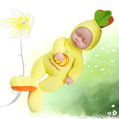 

Tailored Fruits Simulation Sleep Cute Baby Comforting Baby Rubber Doll Toy