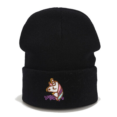 

zhongjiany Unicorn Girls Women Winter Hat Warm Soft Nice Knitted Beanie Hat Winter Hats for Women Girls