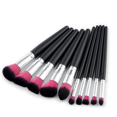 

〖Follure〗New 10Pcs Cosmetic Eyebrow Eyeshadow Brush Makeup Brush Sets Kits Tools