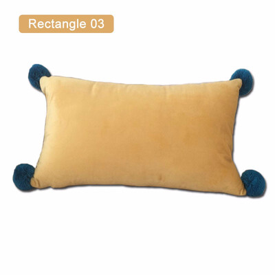 

New Simple Soft Velvet Pillow Seat Back Cushions TriangleRectangle Sofa Chair Home Living Room Car lumbar Decorative Pillows