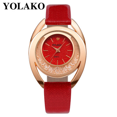 

YOLAKO Watch Women Bracelet Ladies Watch With Rhinestone Clock Womens Vintage Fashion Dress Wristwatch Relogio Feminino Gift 533