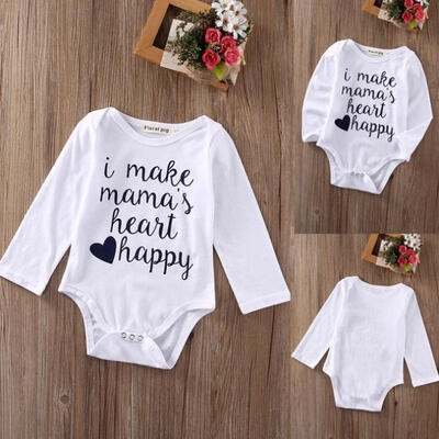

Newborn Infant Kids Baby Boy Girl Long Sleeve Romper Bodysuit Jumpsuit Clothes
