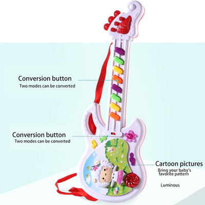 

Siaonvr Electric Guitar Toy Musical Play For Kid Boy Girl Toddler Learning Electron Toy