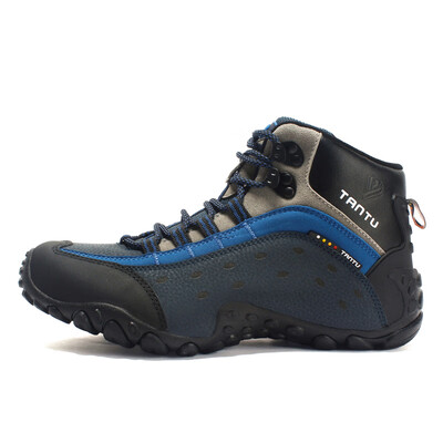 

Leather high mens outdoor hiking shoes cross-border large size walking shoes