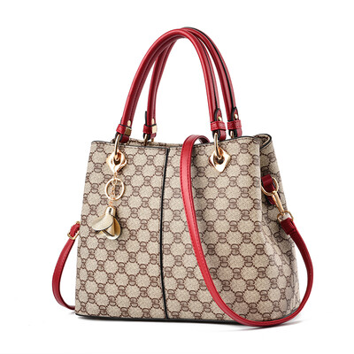 

Female bag fashion middle-aged mother bag single shoulder slant handbag Korean version of large bag