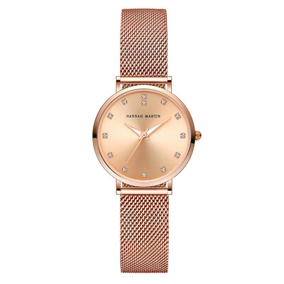 

Rose Gold Watch Women Luxury Brand Jewerly Ladies Quartz Wrist Watches 32mm Small Rhinestone Diamond Clock Female montre femme