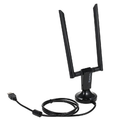 

1200Mbps USB30 Wifi Adapter USB Wireless Adapter Daul Band 24G300M5G867M 80211ac Dual 5dBi Antennas for Desktop PC for Win