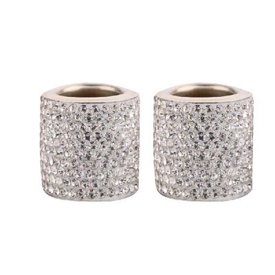 

Car Headrest Collars 2pcs Crystal Car Seat Headrest Decoration Charms for Auto Car Truck SUV Vehicle