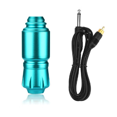 

Rotary Tattoo Pen Rotary Tattoo Machine Aluminum Alloy Carved Short Pen RCA Cord for Tattoo Supplies