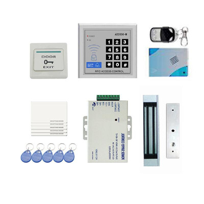 

DIY Full Complete RFID Door Access Control Kit Set for Single Door 180kg396Lbs Electric Strike Magnetic Lock Card PIN Remote Cont