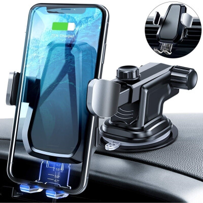 

Wireless Car Charger Mount Auto Clamping 10W Fast Charging Qi Car Phone Holder Air Vent Dashboard Compatible