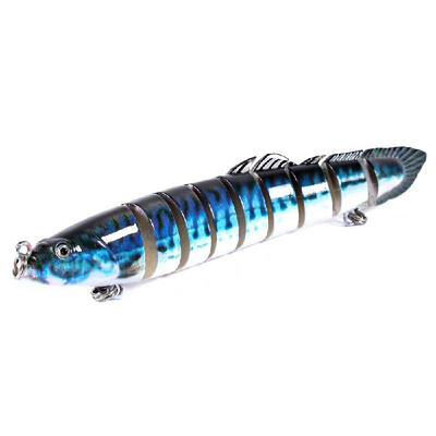 

14cm 214g Lifelike Multi-jointed 9-segment Artificial Hard Bait Fishing Lure Swimbait Crankbait Fish Treble Hook Tackle