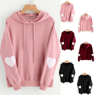 

AU Women Hoodies Casual Sweatshirt Ladies Baggy Hooded Jumper Coat Oversized