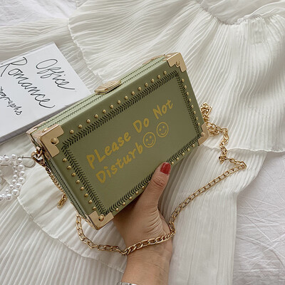

Summer girl box bag female 2019 new Korean version of the wild shoulder slung ins fashion chain small square bag