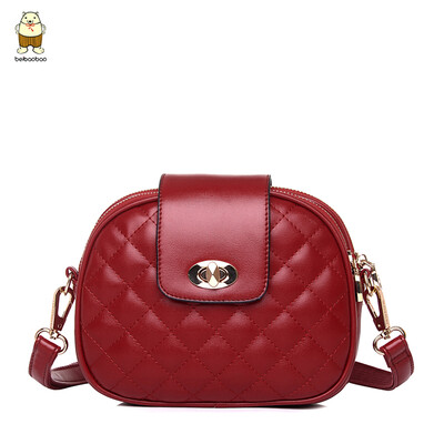 

On the new small bag girl 2019 new messenger bag fashion Joker student Lingge shoulder bag