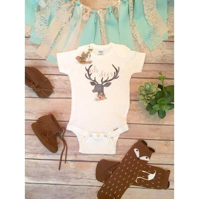 

Newborn Baby Girls Boys Deer Romper Bodysuit Jumpsuit Cotton Outfits Clothes