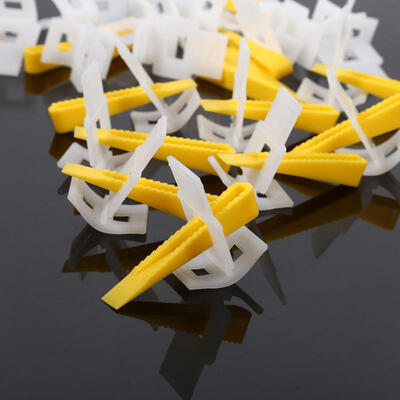 

Greensen 500 Clips 200 Wedges Floor Wall Tile Leveler Spacers Flat Leveling System Tools