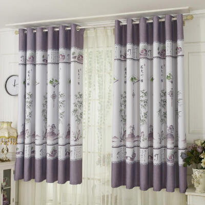 

Bamboo Printing Shading Curtain Blinds Drapes Purdah Living Room Home Decor