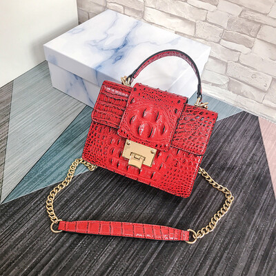 

Tailored Fashion Women Vintage Alligator Leather Crossbody Bags Messenger Bags Handle bag