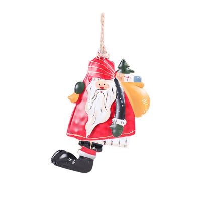 

Gobestart Wrought Iron Christmas Tree Pendant Vintage Santa Pendant Christmas Scene Dress