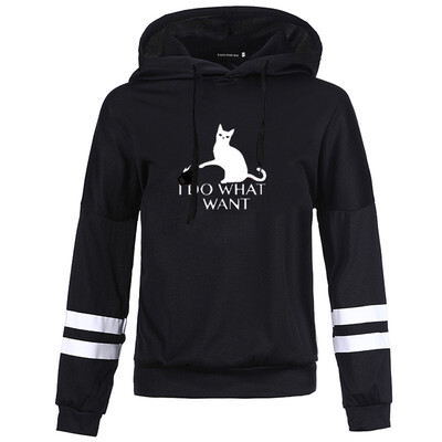 

Hot Sale Autumn And Winter Women Hoodies I Do What I Want Printed Pullover