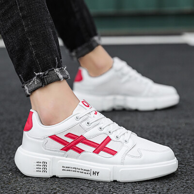 

Mens mens summer tide casual white shoes autumn 100-way skate shoes Korean small white students tide shoes