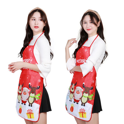 

Toponeto Christmas Personality Apron Bar Restaurant Waiter Christmas Decoration Apron
