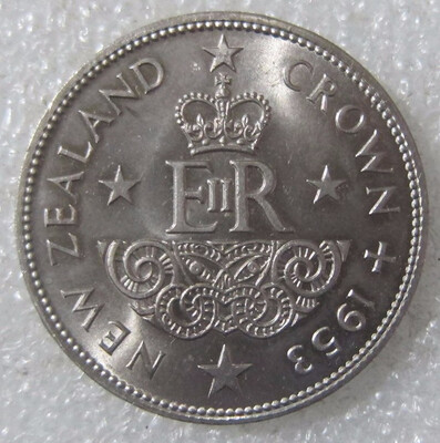 

38mm New Zealand 1953 Coronation Of Queen Elizabeth II Commemorative Jubilee Coin Crown