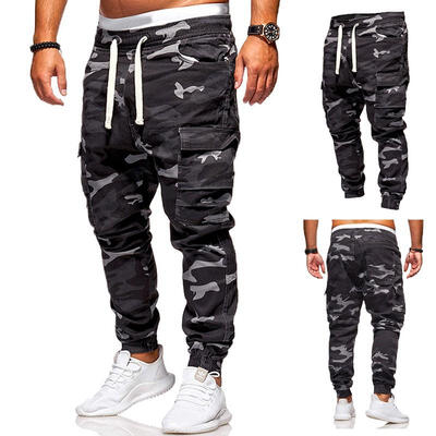 

Mens Casual Camouflage Cargo Pants Slim Fit Army Work Pants