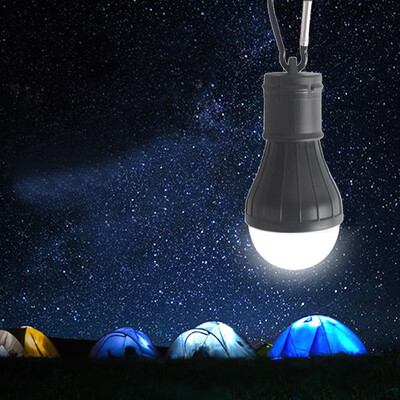 

〖Follure〗Outdoor Emergency Lamp LED Camping Tent Fishing Lantern Hanging Light Black