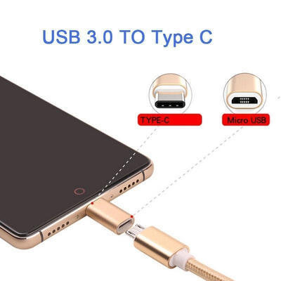 

1 PCS USB 30 Type C Male To Micro USB Female Adapter Converter Connector USB-C