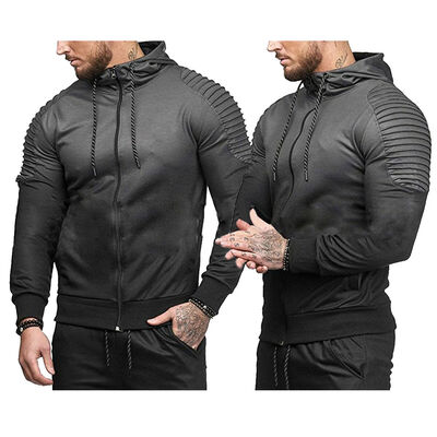 

SUNSIOM Mens Gradient Slim Hoodie Hooded Sport Sweatshirt Coat Jacket Sweater Outwear