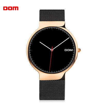 DOM G - 32GK - 1MH Male Stainless Steel Strap Waterproof Quartz Watch