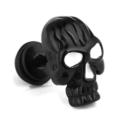 

Halloween Skull Stud Earrings Retro Punk Ear Stud Hip Hop Rock Earrings Newest