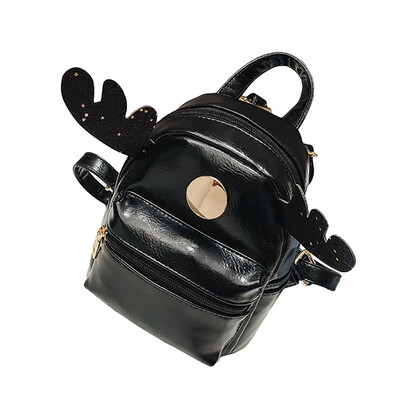 

Tailored Children Backpack Casual Mini Elk Antler Small Backpack Leather Travel Backpack