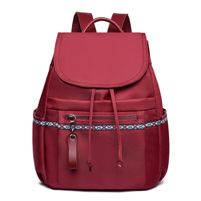 

Ms Shoulder Bag Korean Version of Baitie Fashion School Bag Travel Anti-theft Oxford Canvas Backpack