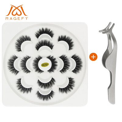 

Gobestart 7 Pairs Of Lotuses With 5D Mink False Eyelashes And Natural Dense Eyelashes